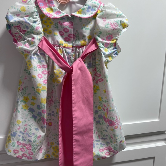 The Beaufort Bonnet Company Pink Floral Dress size 5 no stains worn once - Picture 2 of 6